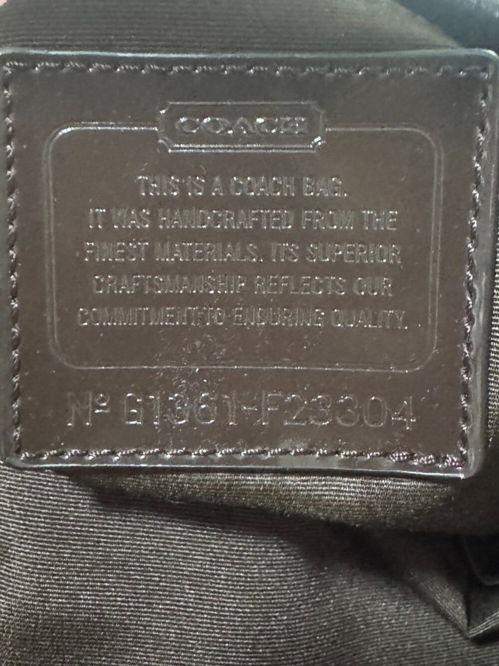 Authentic Coach Signature Foldover Crossbody travel bag F23304 - Picture 9 of 9
